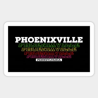 I Love Phoenixville City USA Vintage Magnet